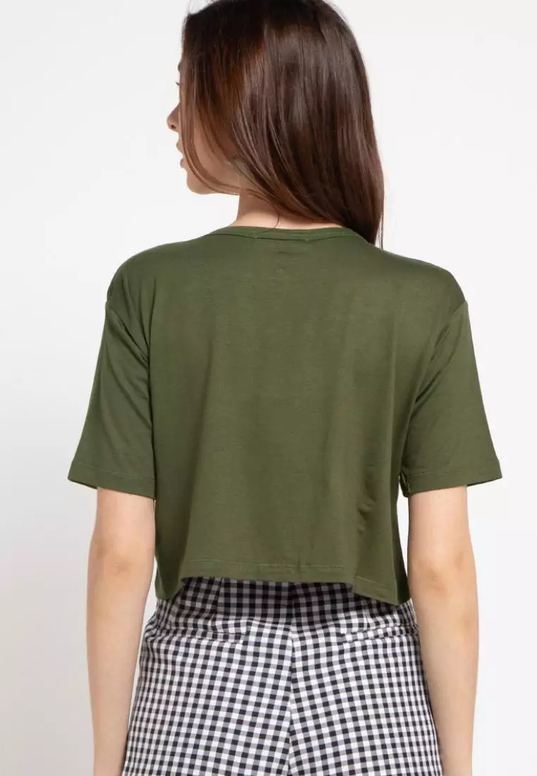 Td Active LS017 Sport CL Crop Top Loose  Dateng