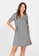 BADOMODA grey Nox V-Neck Dress With Pockets 684B4AA09361E8GS_1