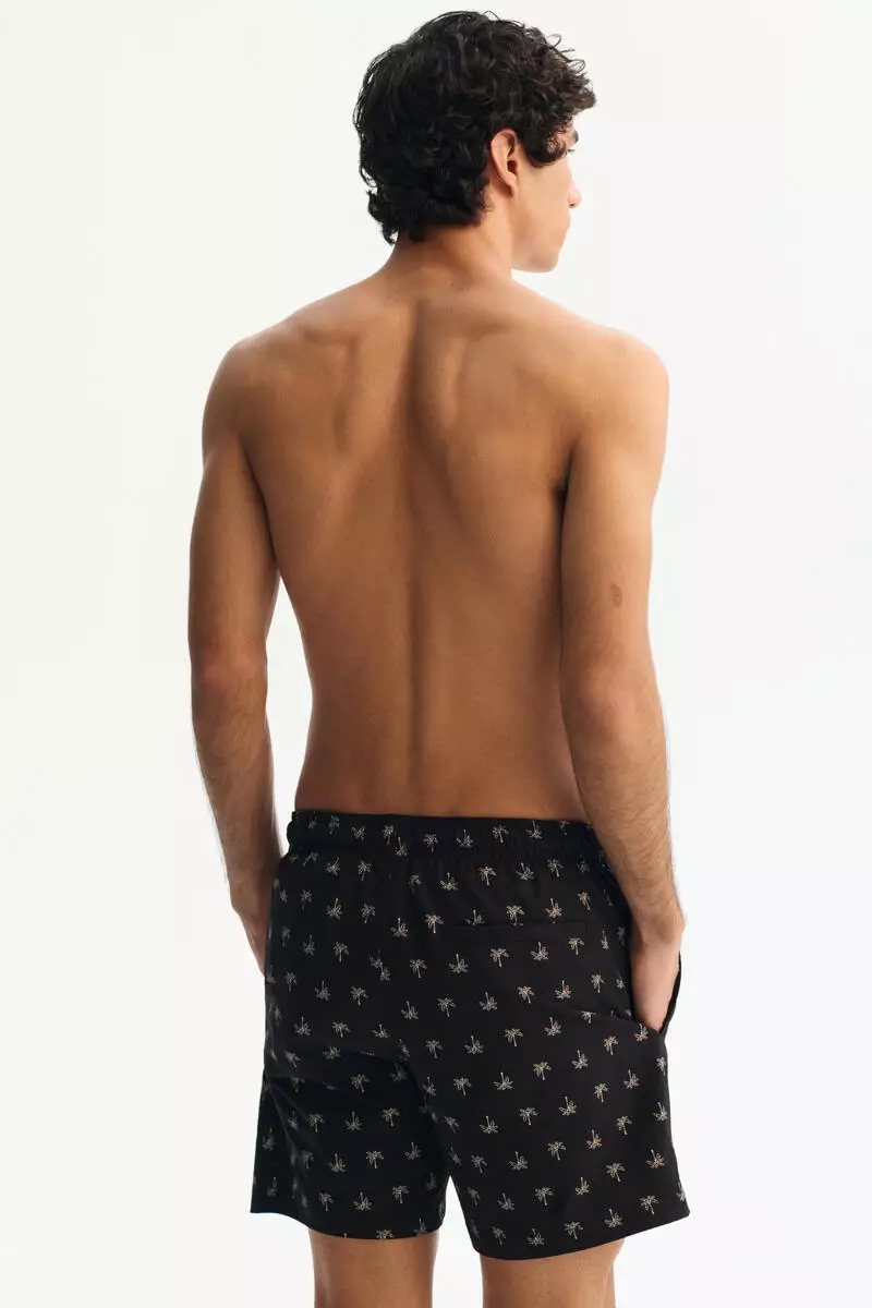 Seersucker swim shorts