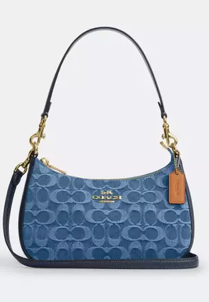 バッグ COACH Signature Shoulder Bag Denimu REZA Buy Coach Teri Shoulder Bag In Signature Denim 2026 Online | ZALORA