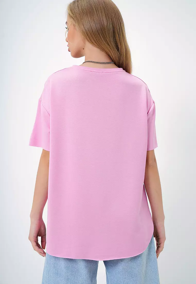 Crew Neck Oval Cut Modal T-Shirt