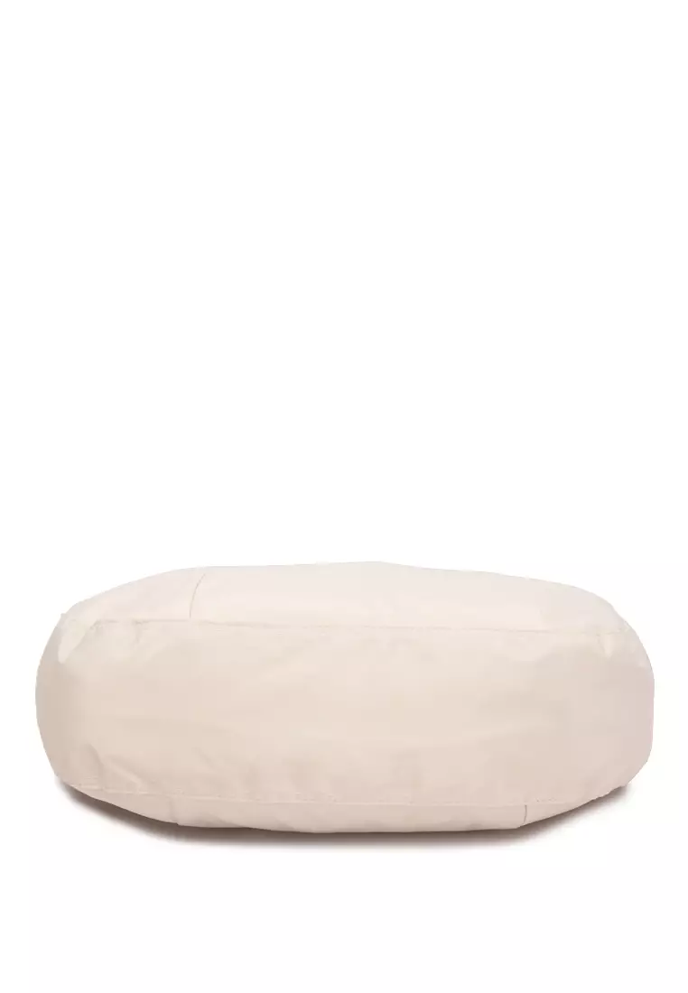 白色可調式肩帶尼龍 Hobo 包