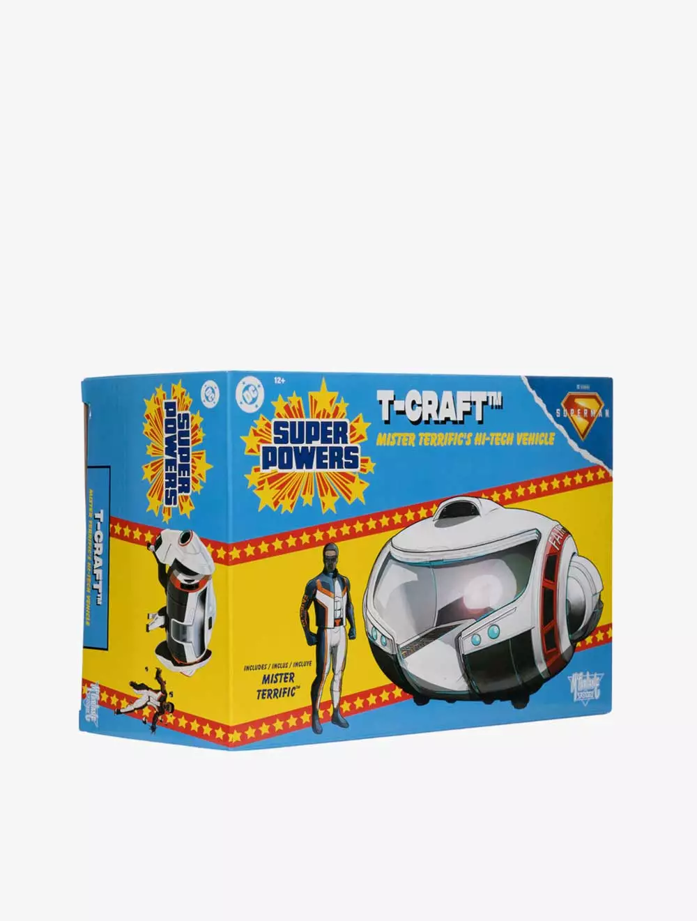 McFarlane DC Direct - Super Powers Vehicles - Wv5 - T-Craft With Mr. Terrific Figure Bundle Superman Movie - MFL17492-INT