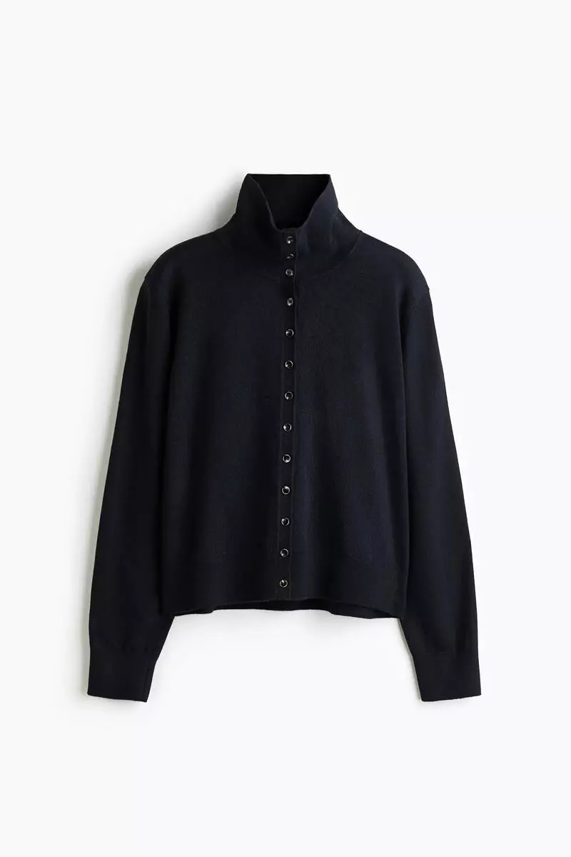 Turtleneck cardigan