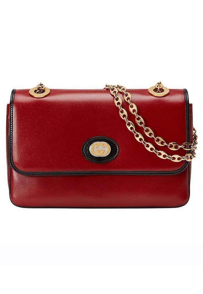 Jual Gucci  Gucci  Marina Shoulder Bag in Hibiscus Red 