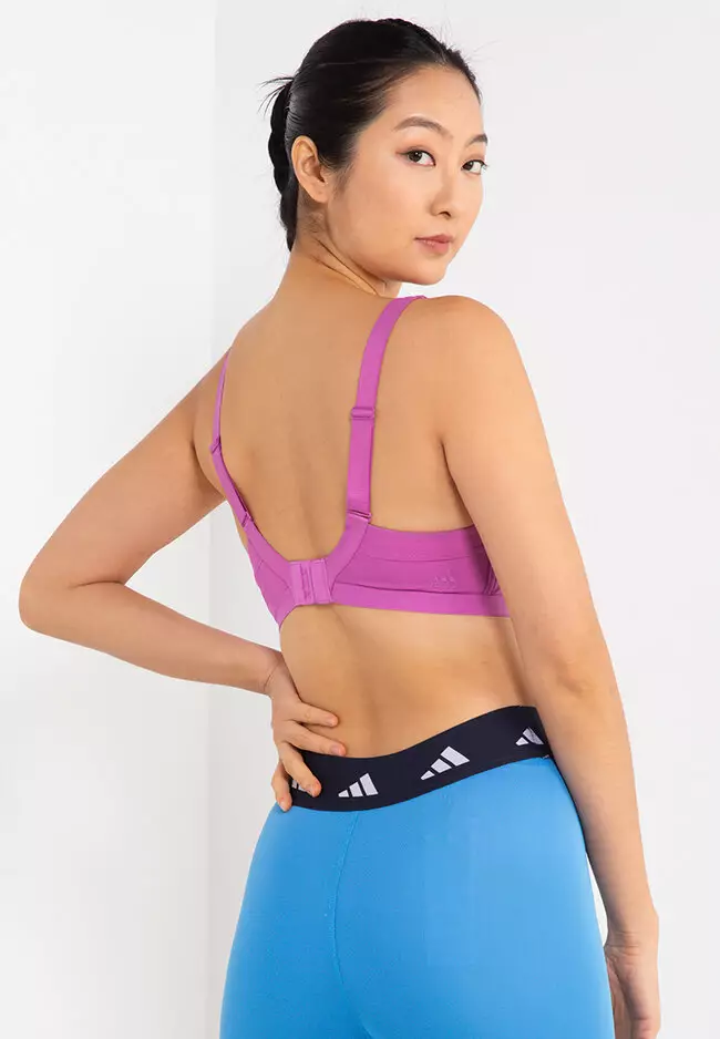 adidas TLRD Impact Luxe Training High-Support Bra - Purple