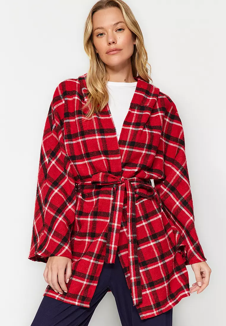 Checkered deals print jacket