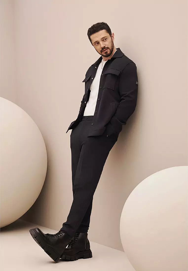 Buy Avva Diagonal Textured Chino Pants 2026 Online | ZALORA Philippines