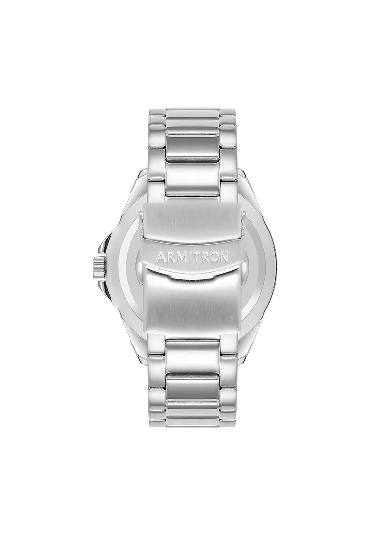 Silver Stainless Steel Bracelet Analog Watch AR-20/5572BKSV