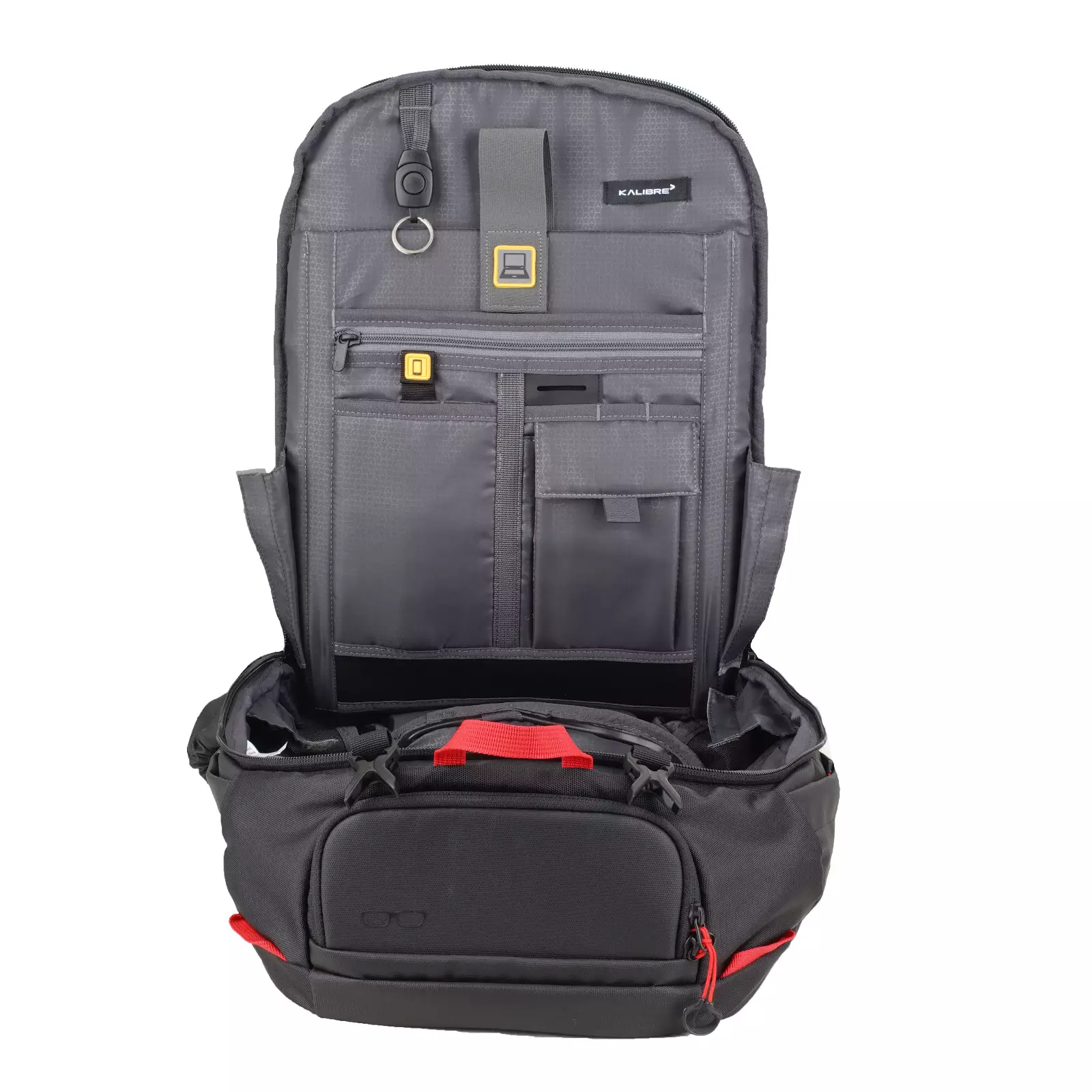 Kalibre Tas Ransel Pria Backpack Breakdown 01 23L Black-Red 911124019