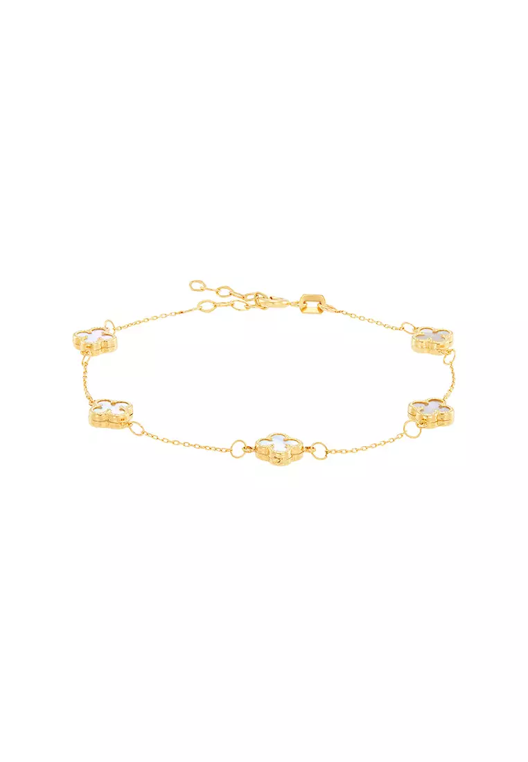 HABIB Mother of Pearl Bracelet in 585/14K Yellow Gold YOMB00006