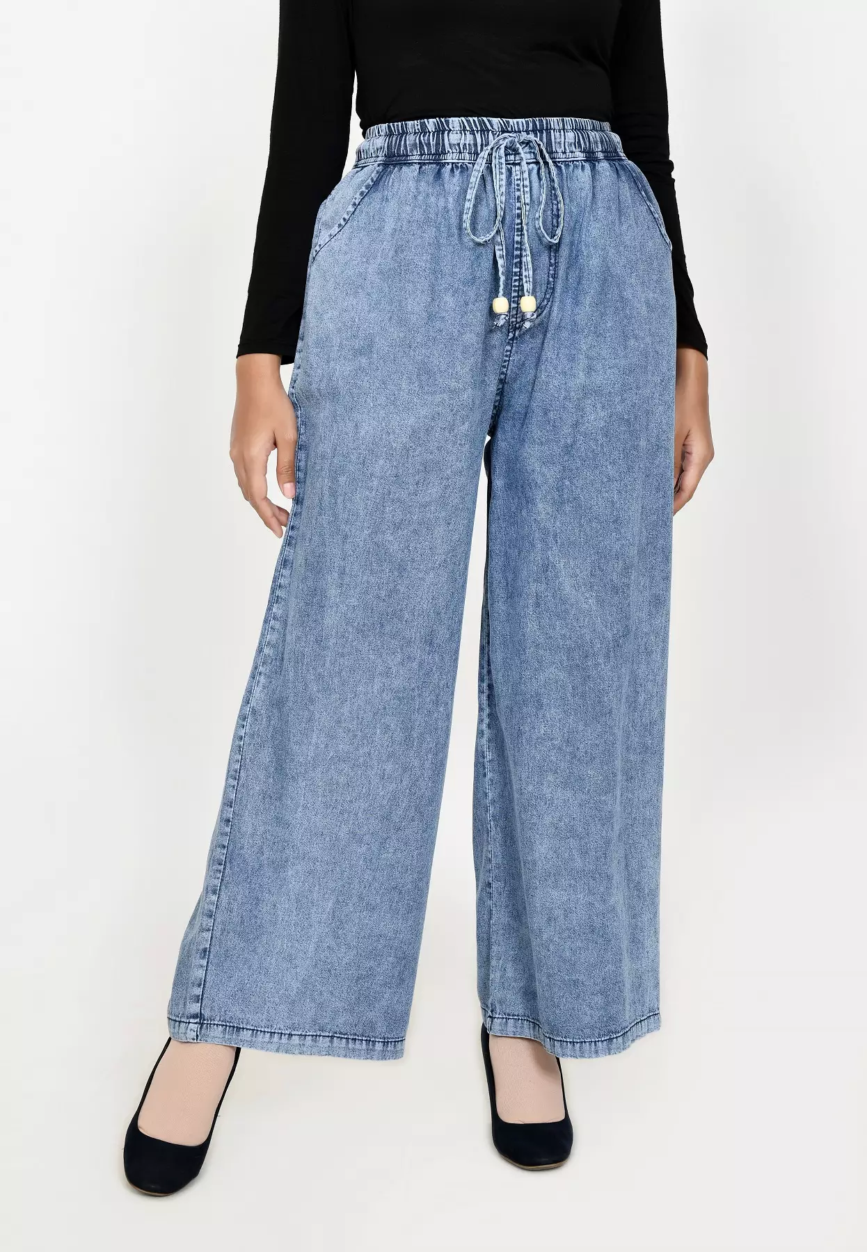 Kulot Denim Emma [Panjang 102 cm] SNOW BLUE