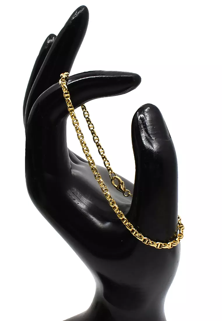 18K Italian Made Yellow Gold Bracelet