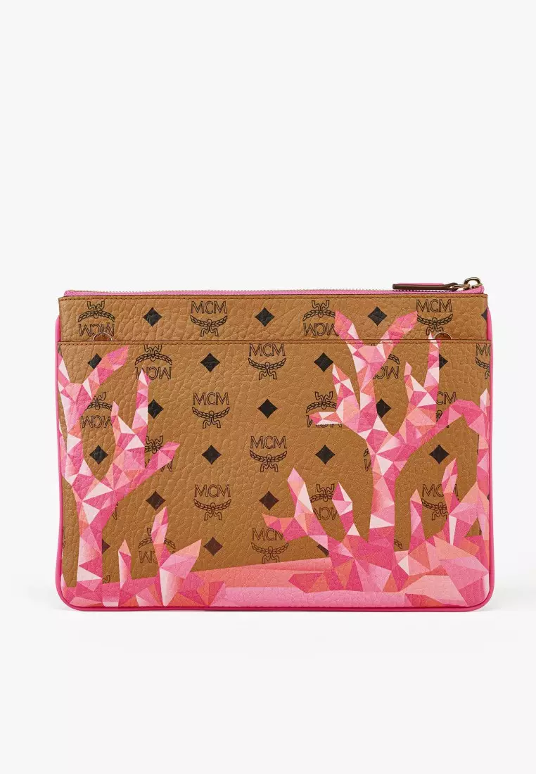 Aren Crossbody Pouch in Cubic Coral Visetos