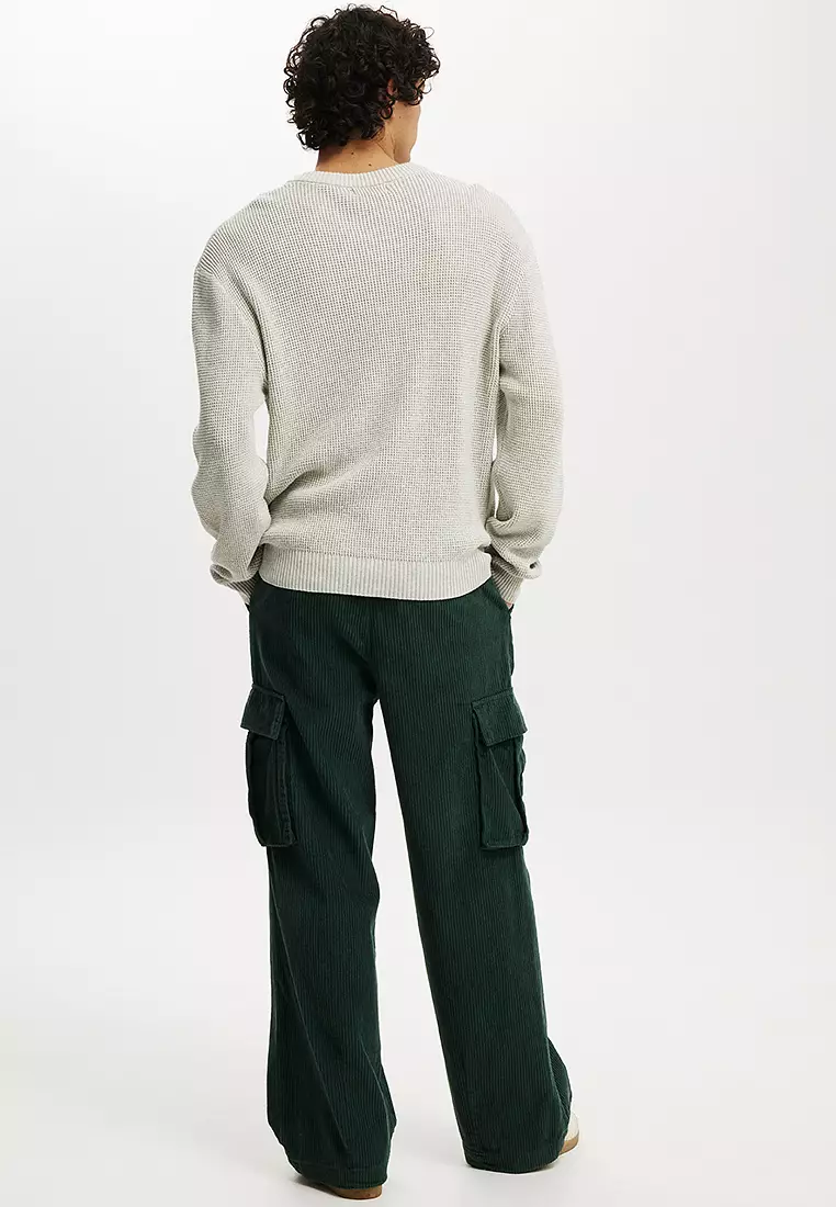 Baggy Pleated Cargo Pants