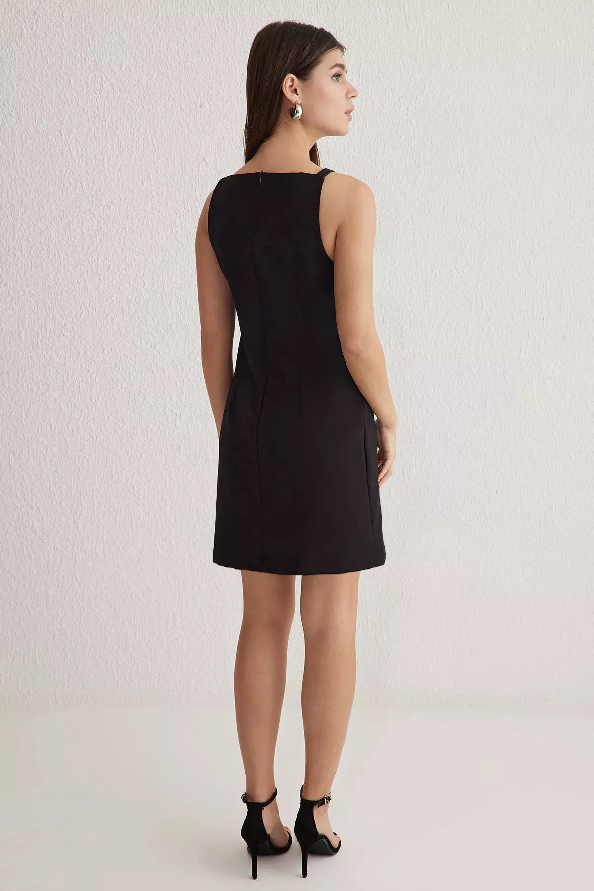 Straight Cut Mini Dress