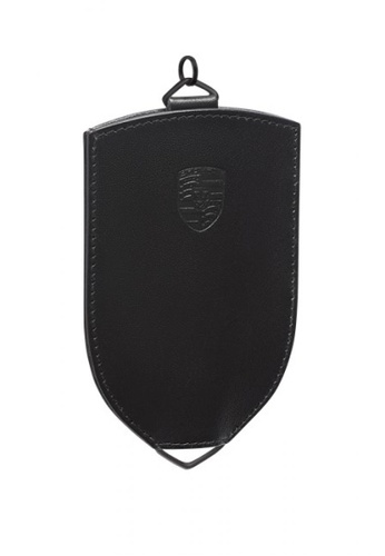 Porsche Driver's Selection black Porsche Car Key Pouch in Black Leather Holder 56B86ACE435585GS_1
