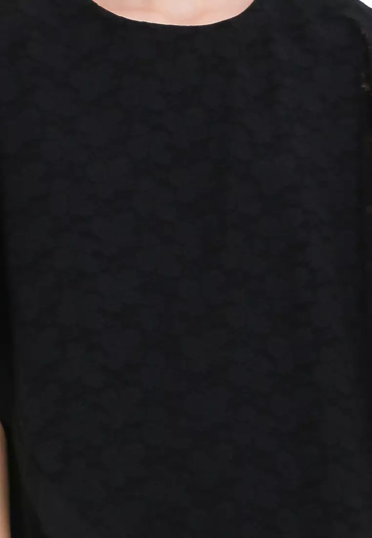 Wisteria Lace Dress In Black