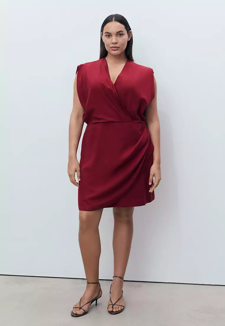 Mango Lyocell Wrap Dress 2026 | Buy Mango Online | ZALORA Hong Kong