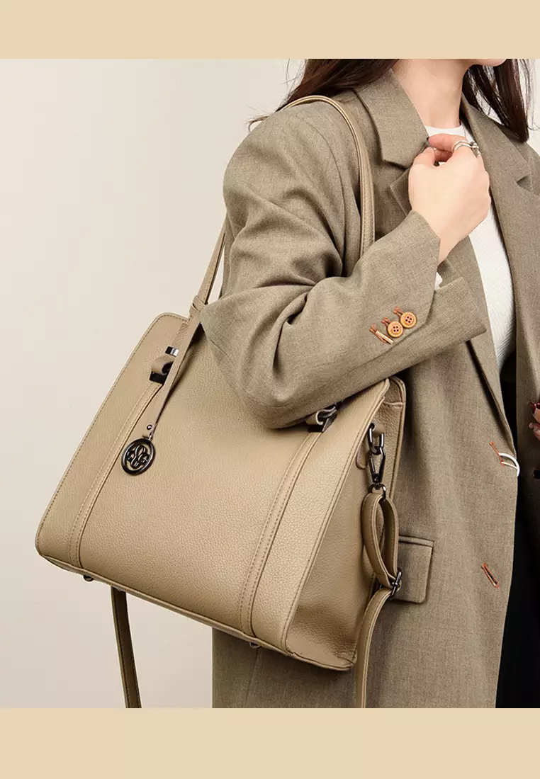 Fashionable Faux Leather Three Way Handbag JW HD-6256