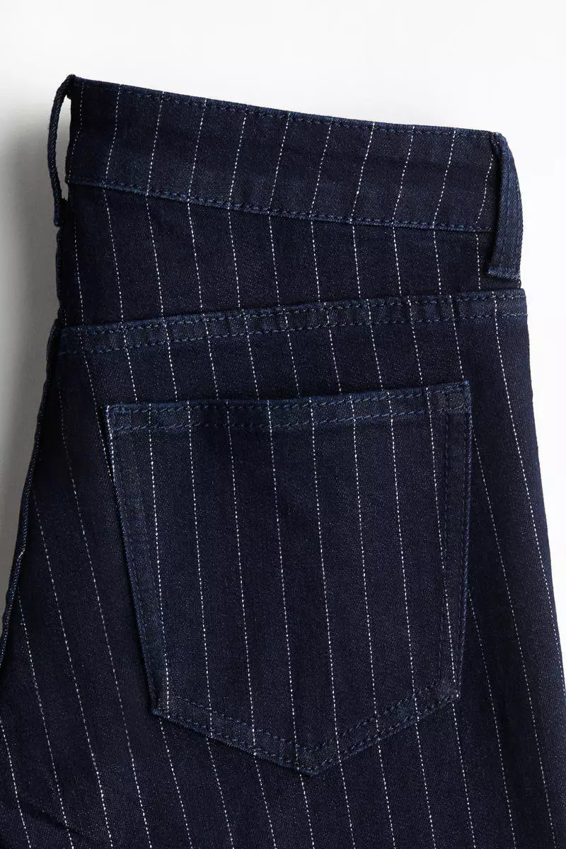 Glittery Flared Low Jeans