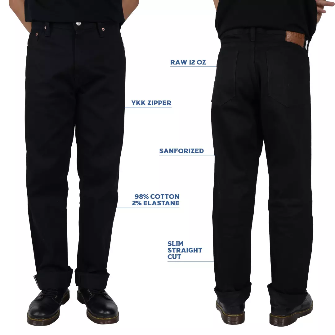 Used 1968 - Celana Panjang Pria Denim Selvedge Slim Straight Cut 12oz