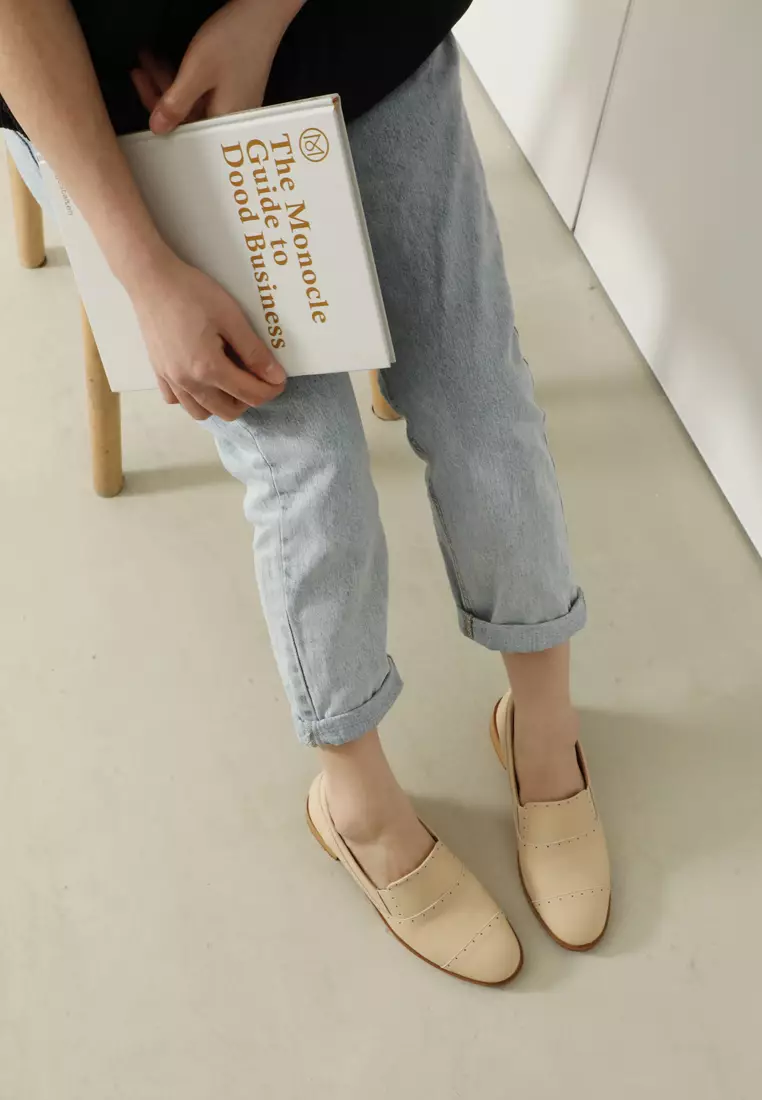 Brogue Leather Loafers TH128-2