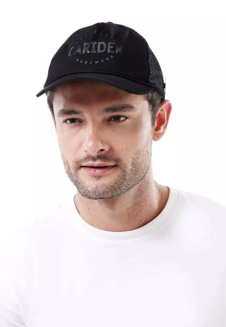 Raesan Topi Baseball Jaring Carider Aksesoris Fashion Pria Adjustable Strap Material Polyester ORIGINAL - Black