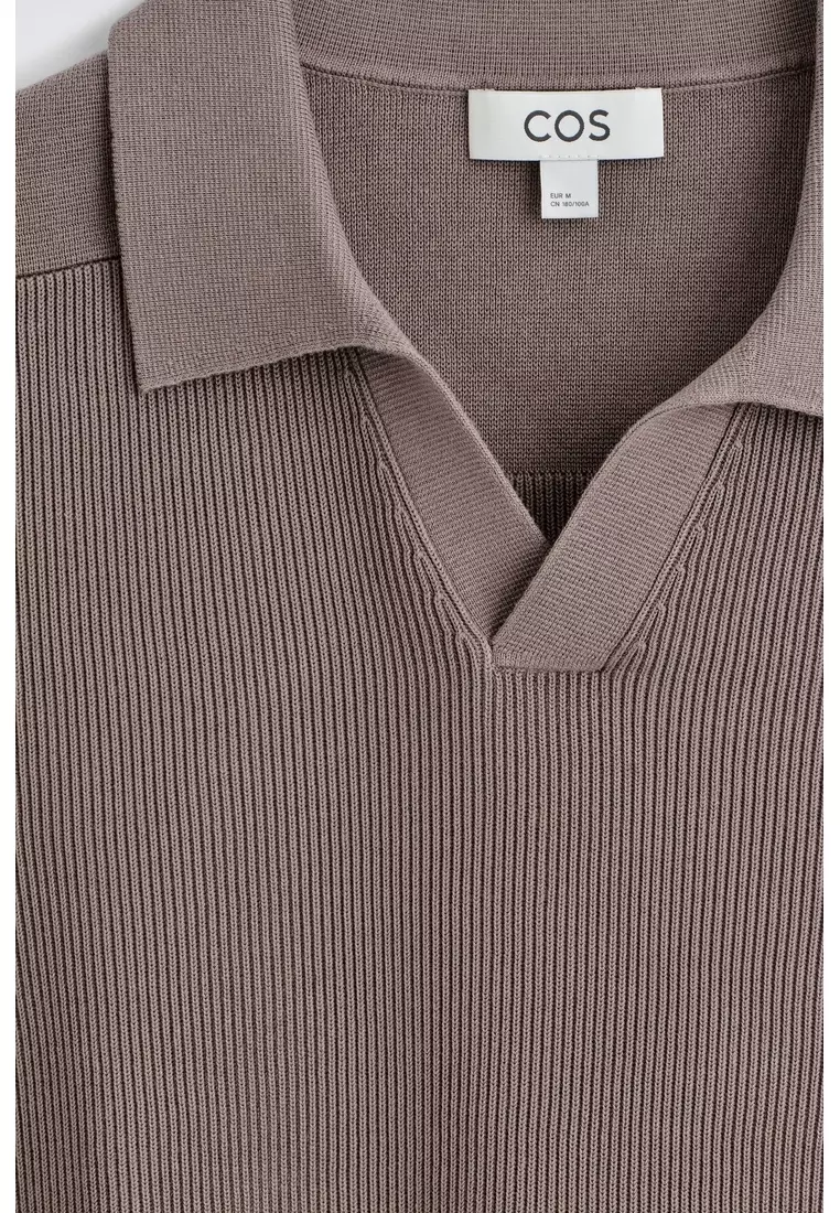 Buy COS KNITTED COTTON POLO SHIRT 2025 Online ZALORA