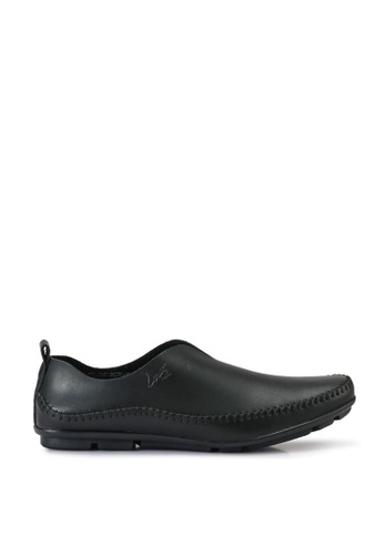 Louis Cuppers black Notch Loafers DF608SH89B7829GS_1
