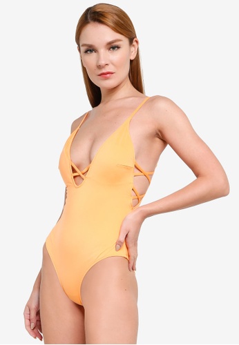 H&M orange Swimsuit 9E6E3US23BB399GS_1