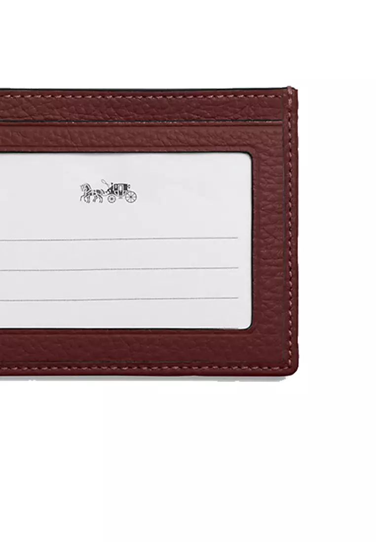 Buy Coach Coach Slim Id Card Case In Signature Chambray Wine CH100 2023 Online ZALORA Philippines