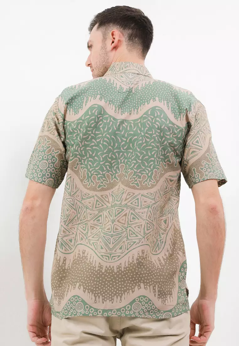 Piramid Kemeja Batik Premium Pria Casual Modern Lengan Pendek