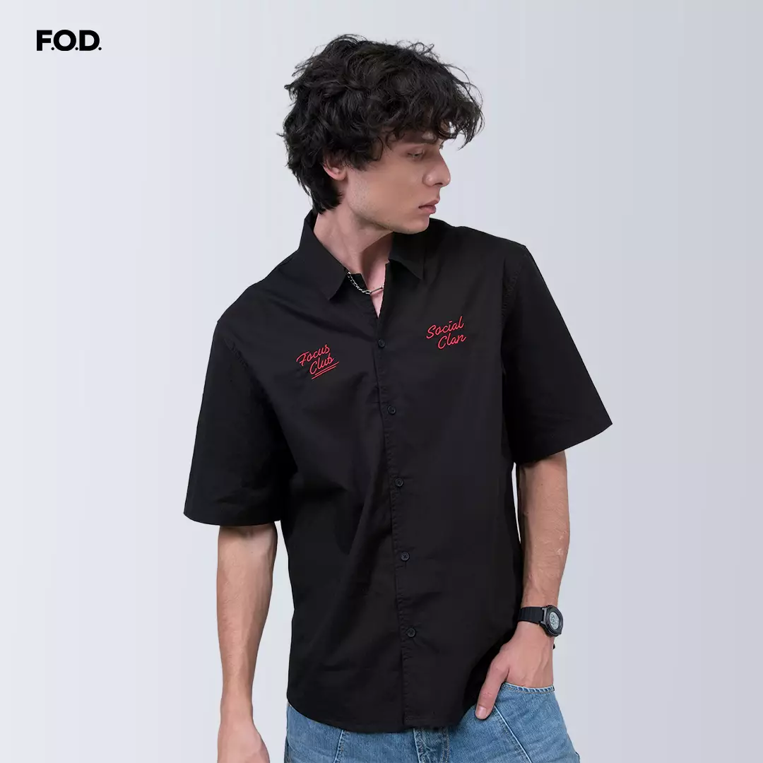 Kemeja Pria Ruuzi Black