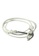 Splice Cufflinks white Ore Series White Cord Silver Anchor Bracelet SP744AC41XJUSG_1