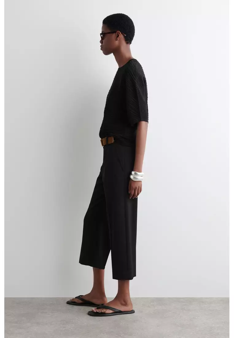 WOOL-BLEND CAPRI TROUSERS