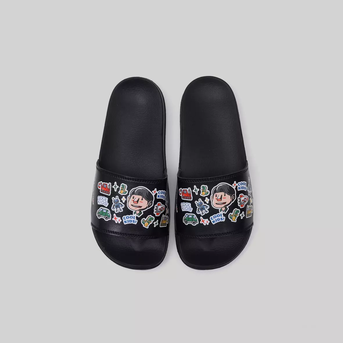 Cogen Kids Sandal Anak Sendal Slop Junior Premium Black Hitam - Cool Kids