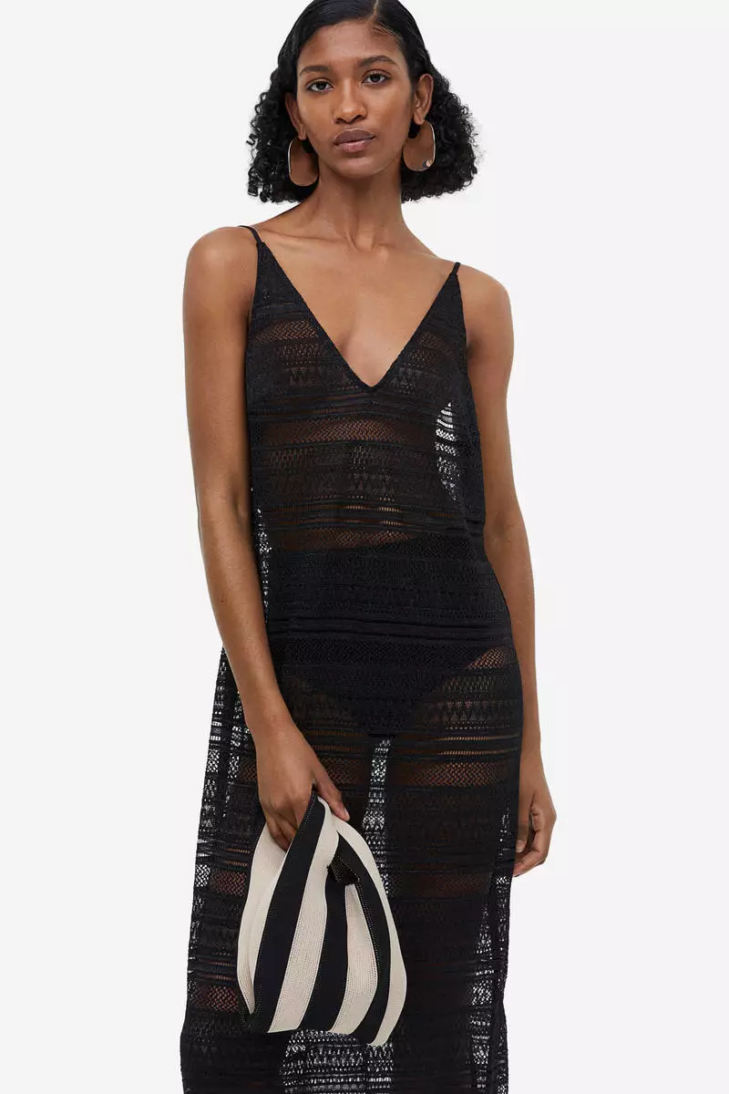 V-neck bodycon dress