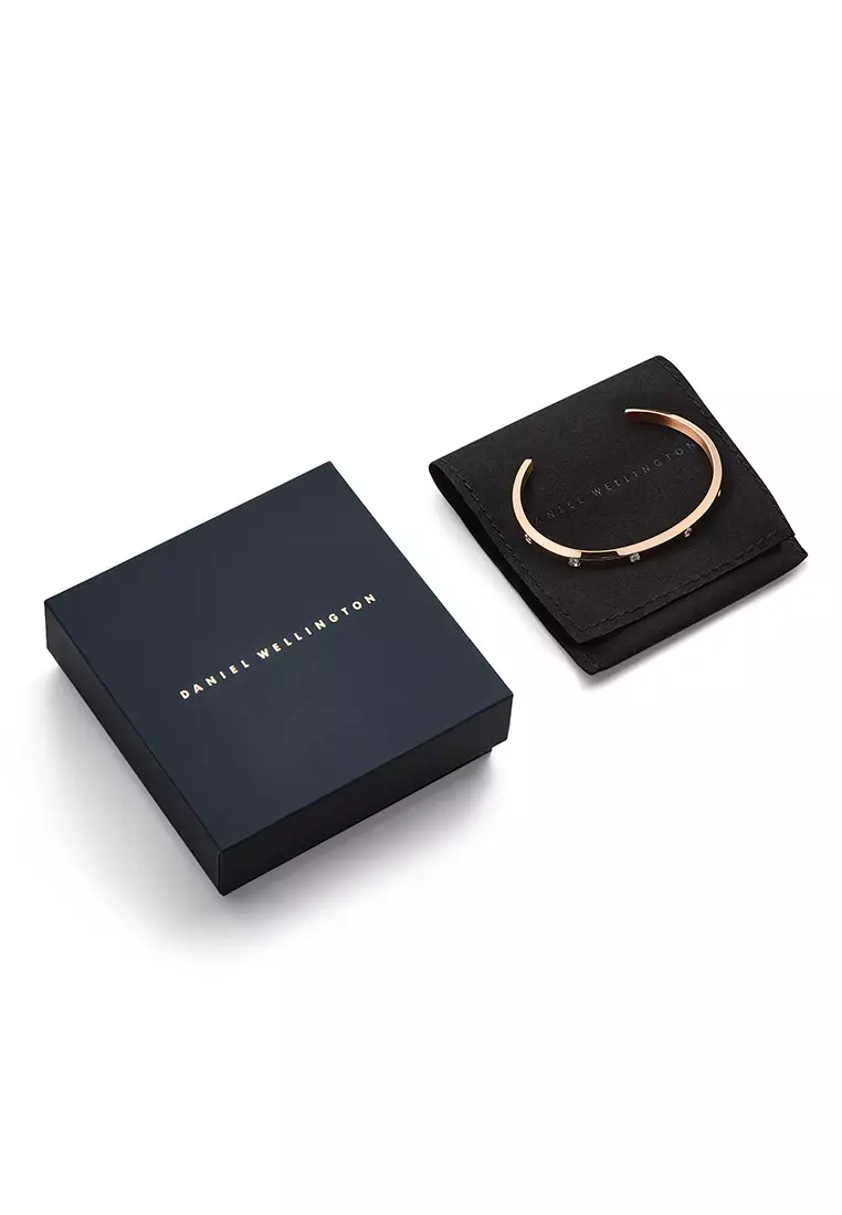 Classic Lumine 5.5mm Bracelet Rose Gold Unisex Bracelet for women and men stainless steel crystal Bracelet DW Official Authentic Original gelang tangan perempuan lelaki DW