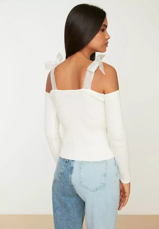 Buy Trendyol Cold Shoulder Jumper 2024 Online ZALORA Philippines