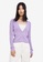 Urban Revivo purple V Neck Fitted Cardigan 2F057AA250A939GS_1