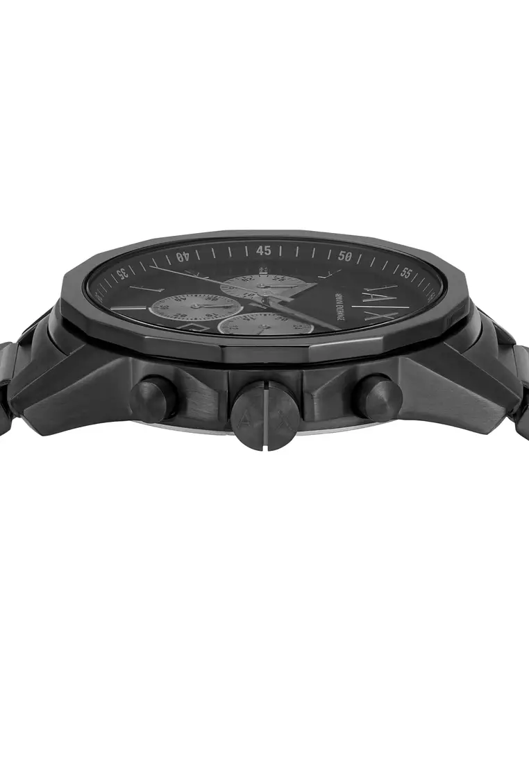 Armani Exchange Men's Chronograph Watch ( AX1765 ) - Quartz, Gun-Metal Case, Round Dial, 22 MM Gun-Metal Stainless Steel Band
