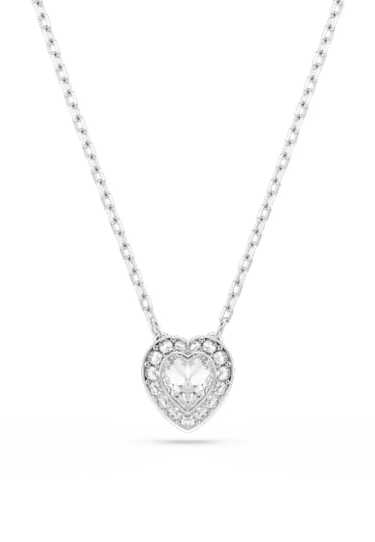 Ariana Grande X Swarovski Set, Mixed Cuts, Heart, White, Rhodium Plated