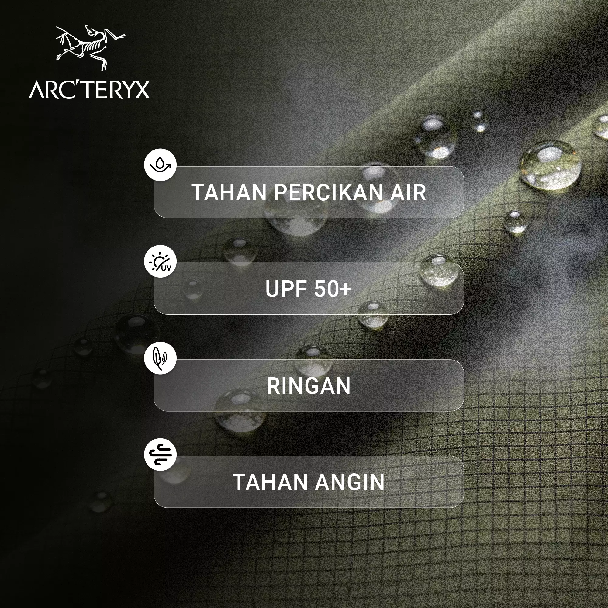 ARC'TERYX OASIS T-Shirt – Kaos Ringan Lengan Panjang