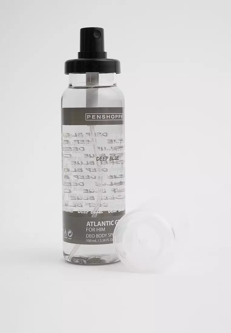 Deep Blue Atlantic Gray Deo Body Spray For Men 100ml