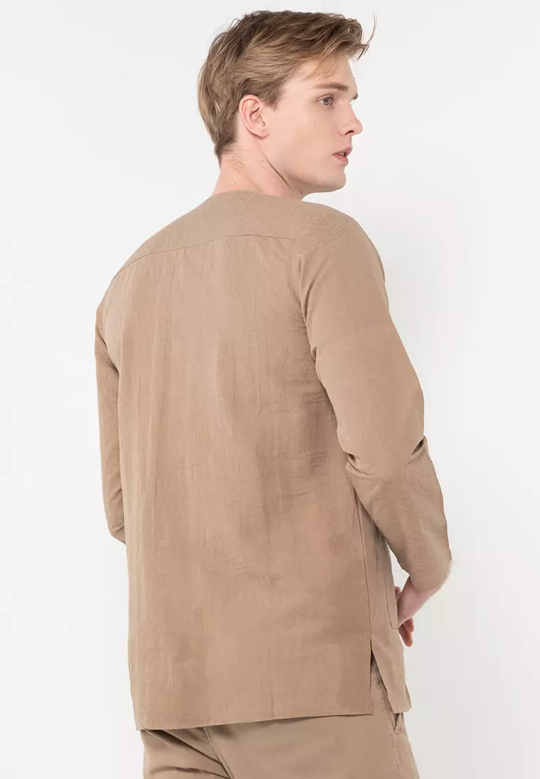 Dobby Linen Kurta
