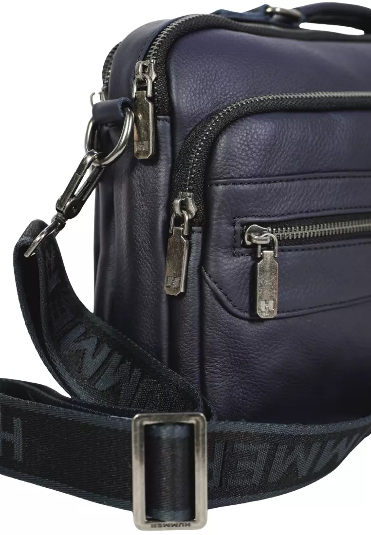 HUMMER LEATHER HORIZONTAL SLING  BAG - 18131071