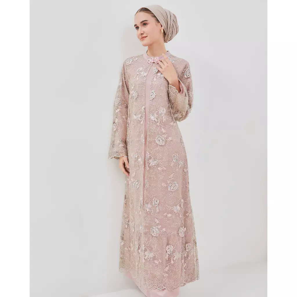 Urban Exchange Gamis Leonora Pink - Long Dress Lebaran
