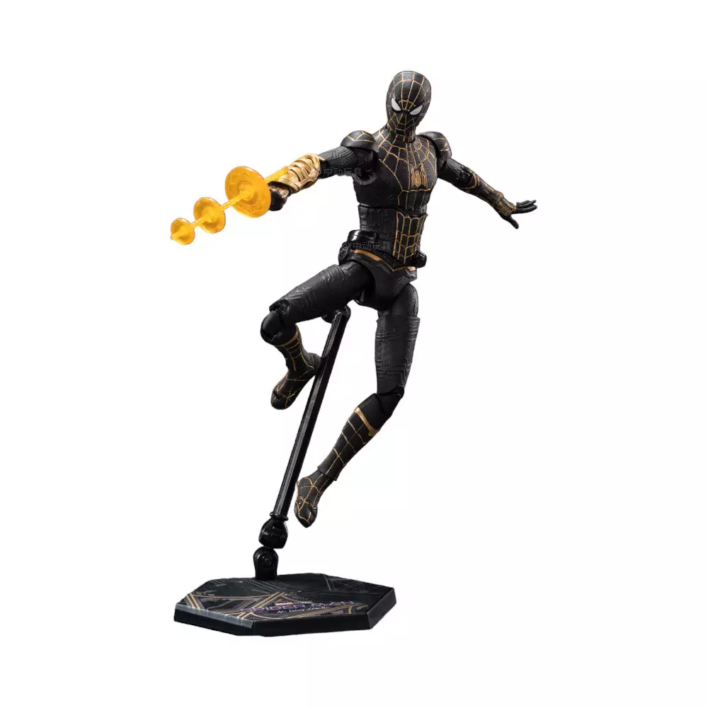 ZD 7 INCI INFINITE ACTION FIGURE X SPIDERMAN BLACK GOLD NO WAY HOME