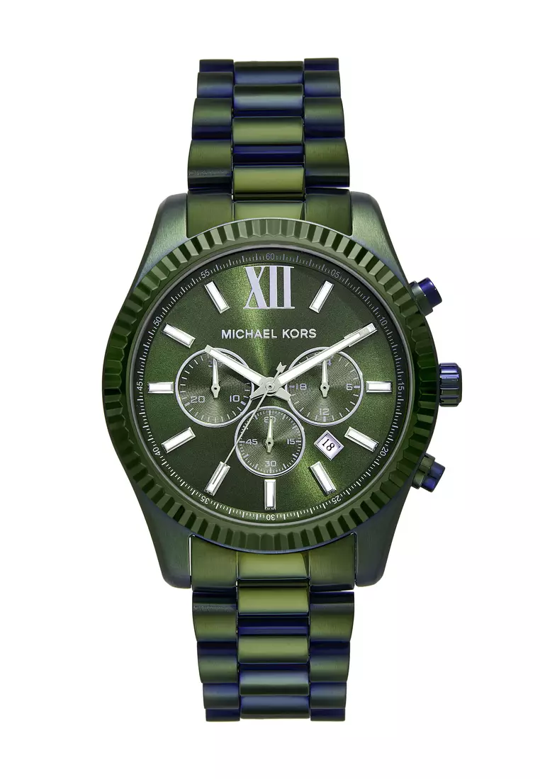 Mens michael kors lexington chronograph watch outlet